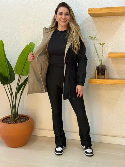 Parka Dupla Face Impermeável - 2 Looks em 1